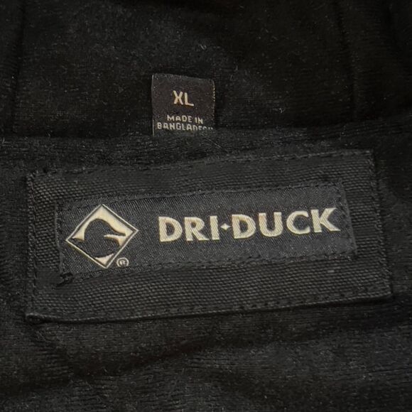 NWT! Dri Duck Black Carhartt Style Waterproof Hooded Canvas Jacket - Men's XL - Picture 9 of 12